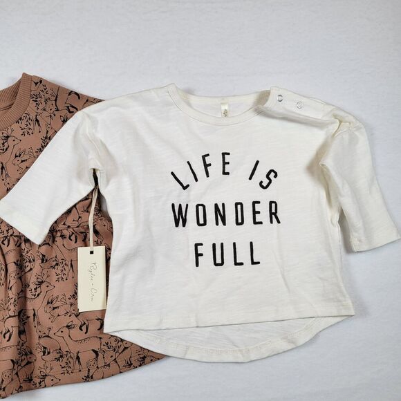 Rylee Cru Baby Girls Sweater Dress Tank Size 3-6mos Brown Patterned Neutral Lot - Picture 4 of 9